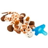 Dr. Brown's Giraffe Lovey with Blue One-Piece Pacifier (Pack of 8)