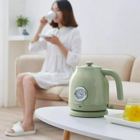 Retro Electric Kettle Temperature Control 1.7l Large Capacity With Watch Electric Kettle Kitchen Appliances