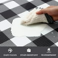 Kitchen Mats 1/2 inch Black and White Kitchen Rugs and mats Farmhouse