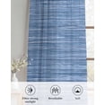 thumbnail image 6 of Blue Pattern Sheer Curtains 84 Inch Length 2 Panels Set for Living Room/Bedroom, Vintage Abstract Minimalist Art Kitchen Curtains Grommet Semi-Sheer Curtains Drapes Voile Window Treatments 42"x84"x2, 6 of 7