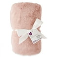 thumbnail image 3 of Parent's Choice Premium Plush Dusty Rose Blanket with Faux Sherpa Lining, for Baby and Toddler, 30" x 40", 3 of 8