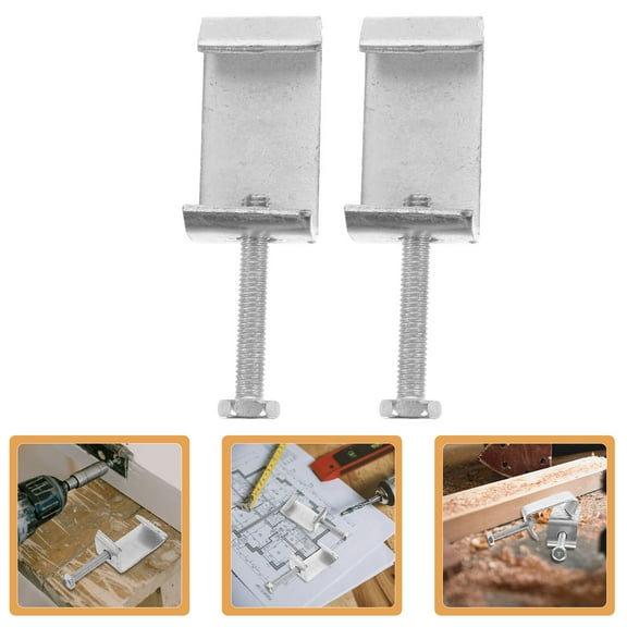 ROSENICE 2Pcs C Clamps Heavy Duty for Carpentry and Metal Working Applications