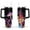 Black-4, variant on 40oz Colorful Botanical Mushroom Stainless Steel Flip Straw Tumbler Spill Proof Travel Cup Double Wall Vacuum Insulated Coffee Mug with Top Handle