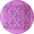 thumbnail image 1 of Ahgly Company Indoor Round Persian Purple Traditional Area Rugs, 8' Round, 1 of 4