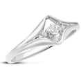 thumbnail image 2 of SuperJeweler Diamond Solitaire Promise Ring in White Gold for Women, 2 of 6