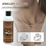GSKKLQ Jewelry Cleaning Kit Polishing w/Cloth,Jewelry Cleaner, Cleaning Solution, For Restoring Old Coins, Watches And More,100ml ,Clearance