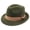 Green, variant on Unisex Wool Felt Fedora Hat Feather Decor Bow Band Wide Brim Vintage Style for Wedding Party Formal Casual Daily Outdoor Wear