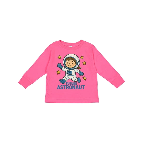 Inktastic Future Astronaut Kids Space Theme Boys or Girls Long Sleeve Toddler T-Shirt