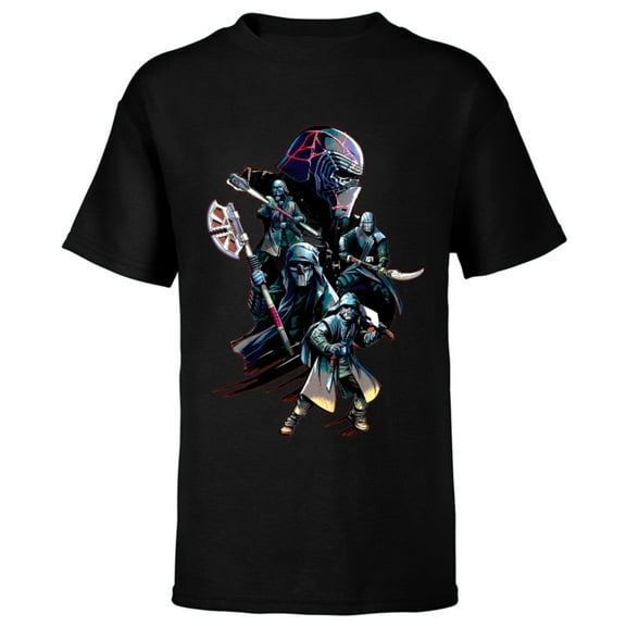 Star Wars The Rise of Skywalker Knights of Ren - Short Sleeve T-Shirt for Kids - Customized-Black