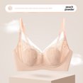 thumbnail image 1 of Ropa interior ultrafina de verano con orejas de conejo sin dejar huellas para mujer, pecho grande, encaje sexy pequeño, sujetador de copa de cristal de látex transpirable, 1 of 4