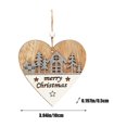 thumbnail image 3 of Christmas Decorations White Splicing Wooden Ornaments Christmas Tree Decorations Pendants Holiday Supplies Decoration, 3 of 6