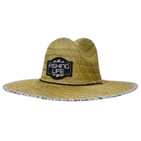 Fishing Life Unisex Fish Scales Lifeguard Hat (Off-White)