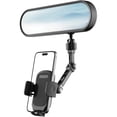 thumbnail image 1 of Universal Rear View Mirror Phone Holder - Premium Aluminum Alloy, Multi-Angle Adjustment, Suitable For Car & Truck, Fits All Cell Phones, 1 of 5