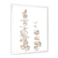 thumbnail image 3 of Designart 'Grey Eucalyptus Branches On White' Traditional Framed Art Print, 3 of 4