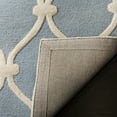 thumbnail image 5 of SAFAVIEH Cambridge Raleigh Geometric Wool Area Rug, Blue/Ivory, 5' x 8', 5 of 9