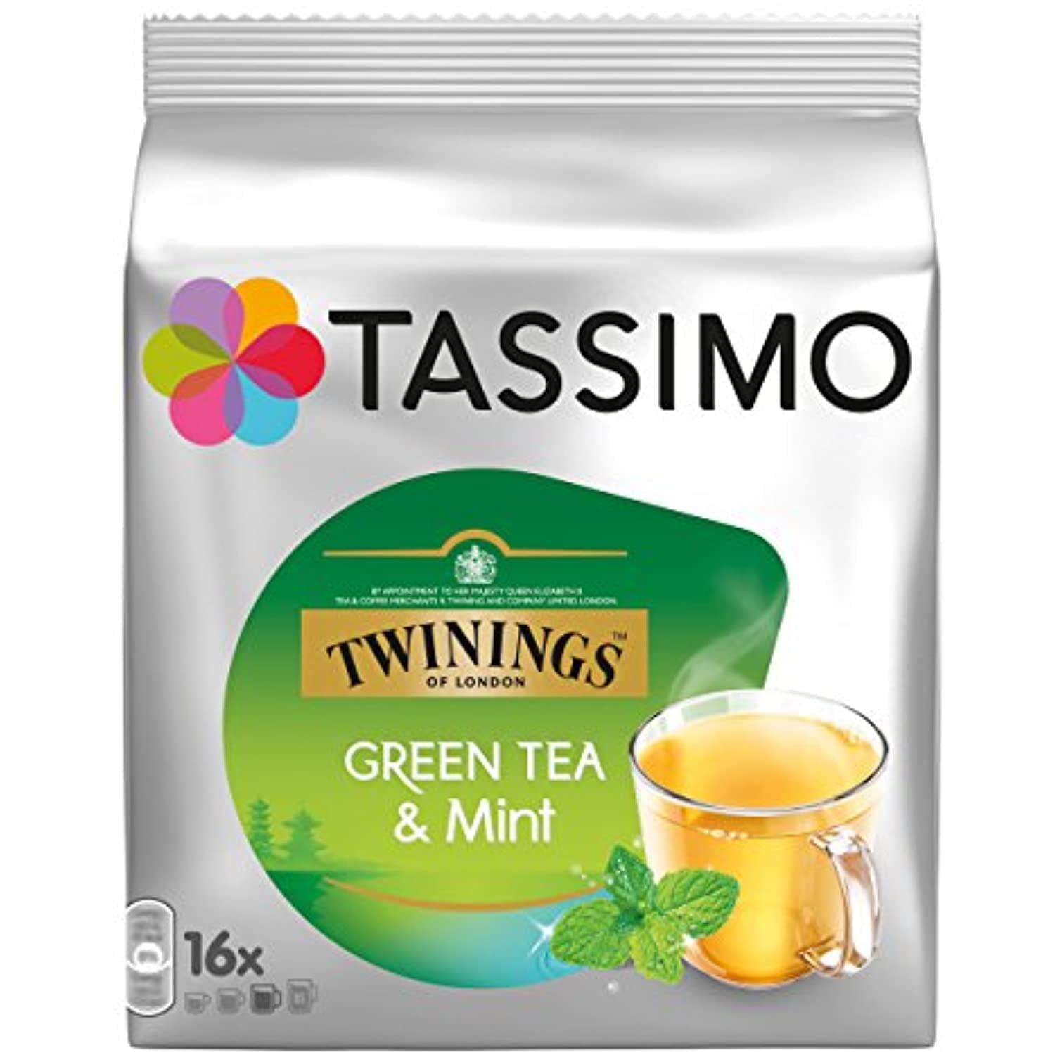 Tassimo Twinings Green Tea & Mint, 16 T-Discs