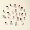 thumbnail image 5 of Funky Halloween Carnival Long Length Detachable Wearable Press on Nails Ballet Artifical False Nail Pumpkin Nails Halloween Fake Nails A1-01-04, 5 of 8