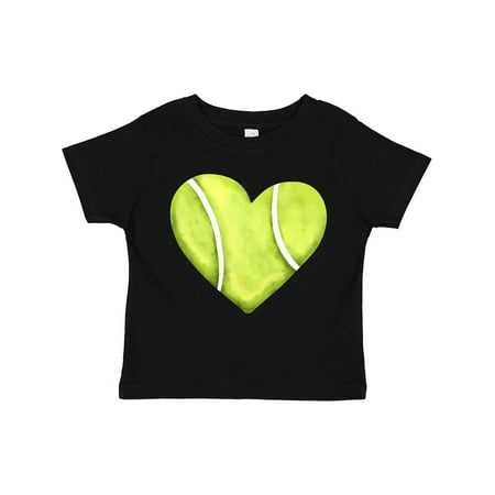 

Inktastic Tennis Ball in Heart Gift Toddler Boy or Toddler Girl T-Shirt