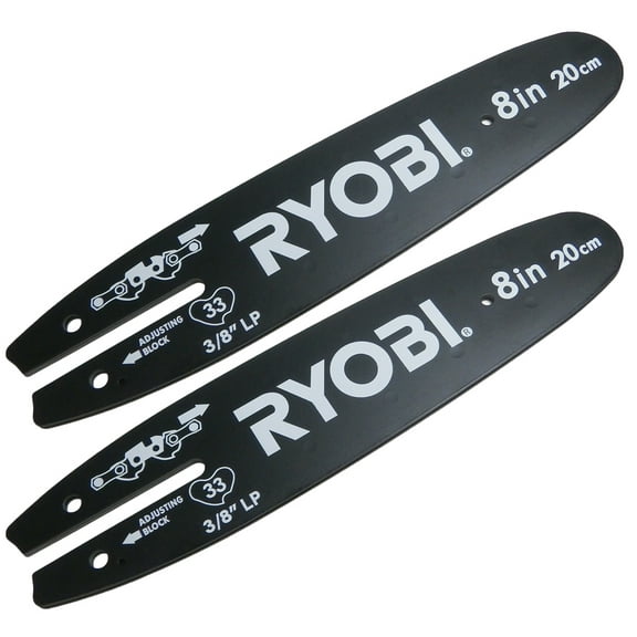 Ryobi P4360 2 Pack of Genuine OEM Replacement Guide Bars - 099988002009-2PK