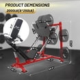 thumbnail image 4 of Yiwa Adjustable Leg Press & Squat Machine, Calf Block, Plate Storage, Full Lower Body Workout Equipment for Home Gym, 4 of 10