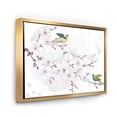 thumbnail image 3 of Blossoming Cherry Tree and Birds 20 in x 12 in Framed Painting Canvas Art Print, by Designart, 3 of 5