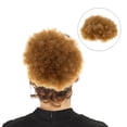 thumbnail image 3 of Perruque Afro Puff Chignon Afro Bouclé Extension de Cheveux Postiches Femmes Headdress, 3 of 8