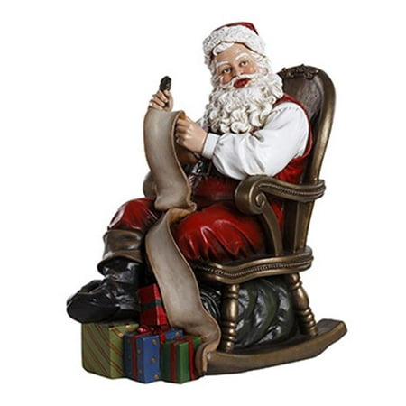 Santa in Rocking Chair Figurine