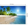 thumbnail image 2 of BSDHOME Polyester 7x5ft Ciel Bleu Mer Plage Toile de Fond pour Photographie Studio, 2 of 4