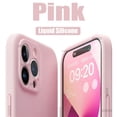 thumbnail image 3 of Funda de silicona líquida original para iPhone 16, 15, 14, 13, 12, 11 Pro Max Plus, suave, flexible, a prueba de golpes, de alta calidad, 3 of 5