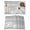 Light Gray White Black, variant on Dandelion Placemats Set of 6, Black White Modern Country Rustic Plants Placemats for Dining Table, Place Mats for Kitchen Tabletop, Waterproof Wipeable Dining Table Mats Set