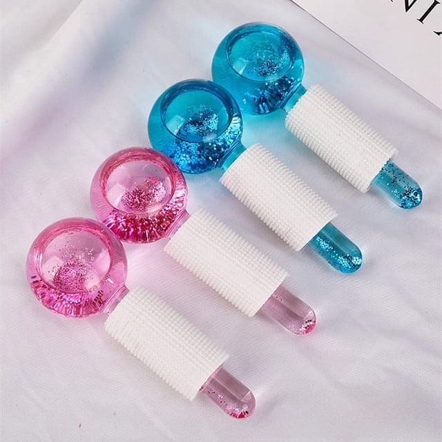 Bola de belleza con ondas de hielo, salón de belleza, terapia de hielo coreana para el rostro y los ojos, masaje facial, bola de cristal anticongelante