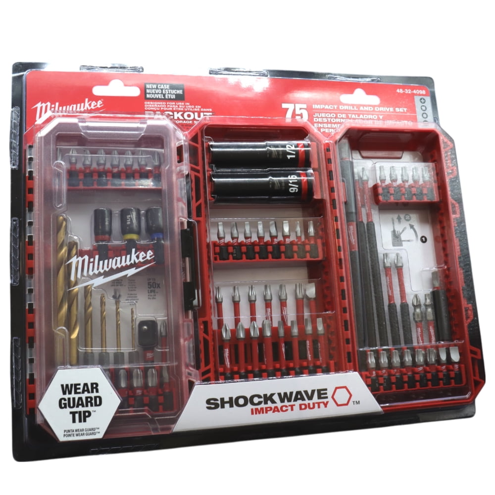 Milwaukee 48-32-4082 Impact Duty Alloy Steel Screwdriver Bit Set with Modular Storage Case (100-Piece)