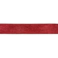 thumbnail image 3 of Northlight Red Glittered Christmas Wired Craft Ribbon 2.5" x 10 Yards, 3 of 4