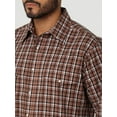 thumbnail image 3 of Wrangler Wrinkle Resist Brown - Mens Shirt  - 112318653, 3 of 3