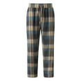 thumbnail image 2 of Men's Plaid Stripe Casual Pants, Fashion Pajama Pants with Elastic Waist for Lounging, Sleeping and Home Wear,Beige,L, 2 of 5