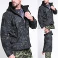 thumbnail image 7 of IROINNID Men's Hoodie Storm Jacket Long Sleeve Camoflage Loose Warm Fleece Waterproof Soft Outdoor Weather Coat, 7 of 7