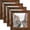 Ebony Wood Grain, variant on 10x10 Green Picture Frames Square Classic Natural Wood 4 Pack for Wall Mounting and Tabletop Display