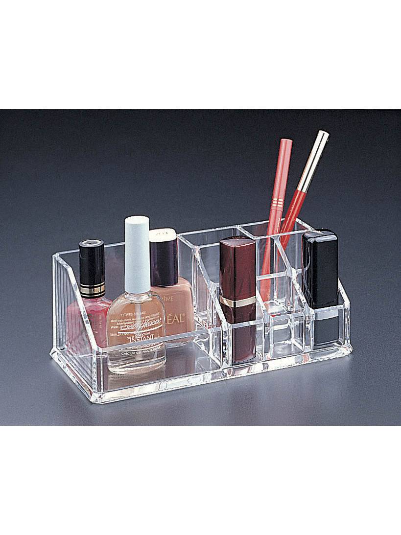 Acrylic Lucite Makeup organizer with 6 lipstick holder