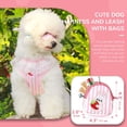 thumbnail image 4 of Dog Harness and Leash Set with Bags Striped Lace No Pull Girl Dog Vest Harness Mesh Puppy Harness for Small Medium Dogs Cats Adjustable Pet Harness, 4 of 8