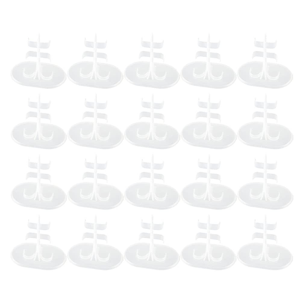 GARIOUANS Pack De 4 Soportes Para Muñecas – De PVC Blanco, Estables Y Portátiles, Para Exhibir Y Organizar Peluches Y Figuras De Acción