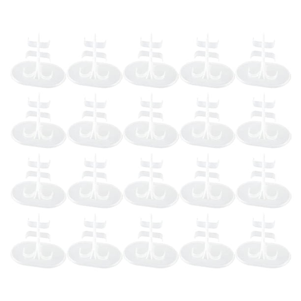 20 soportes para muñecas, soporte de exhibición para muñecas, modelo blanco transparente, marco de soporte, muñecas para niñas adecuadas