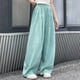 thumbnail image 4 of Odeerbi 5-16 Años Niñas Verano Hielo Seda Pantalones de Pierna Ancha Casual Color Sólido Pantalones de Cintura Alta Suelta, 4 of 5