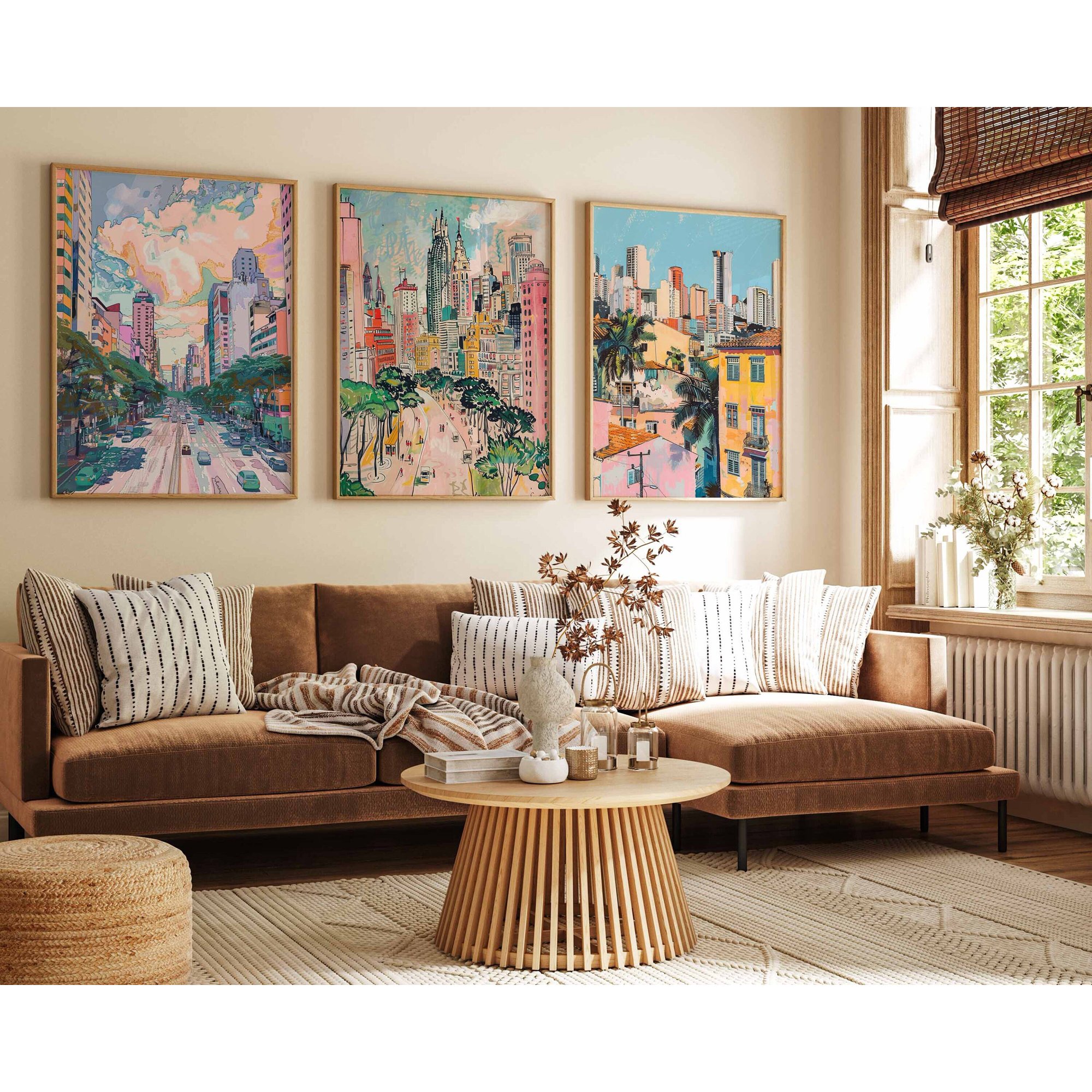 Sao Paulo Travel Prints Brazil Posters Sao Paulo Travel Prints South American Art Tropical Art Botanical Decor Sao Paulo Gift Set 3