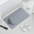 Bathroom Antislip Mat with Suction Cup And Quick Drainage Holes