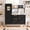 Black, variant on LINLUX Wooden Kids Play Kitchen Set with Ice Maker, Interactive Sound & Light Kitchen, White