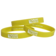 Rugby World Cup 2015 Official Rubber Wristbands (Pack Of 3)