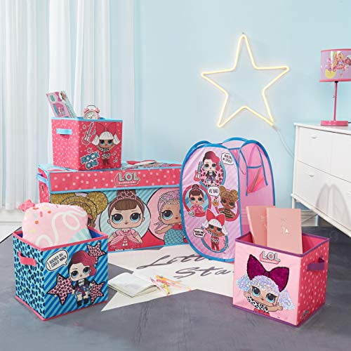 LOL Surprise Storage Set (Trunk, 2 pack cubes, Sequin Cube and Hamper