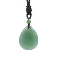 thumbnail image 3 of lionlar Pendentif Pierre Collier Bijoux Faits à la Main Accessoires Femmes Hommes Réglables Vert, 3 of 8
