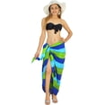 thumbnail image 2 of HAPPY BAY Women's Beachwear Summer Beach Bikini Wraps Sarong Wrap Skirt Swimsuit Swimwear Coverups Bathing Suit Swim Cover ups for Womens One Size Lapis, Tie Dye, 2 of 4