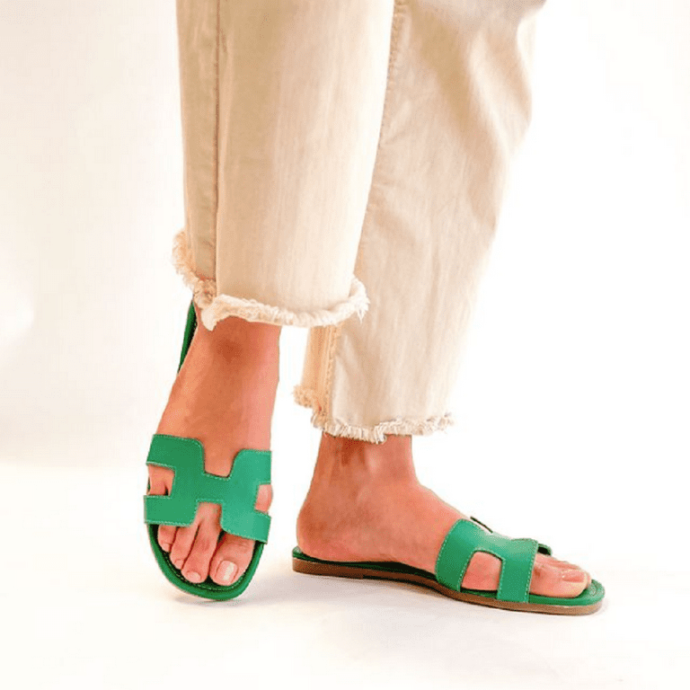 Dune London Leather Smart Slider Sandals